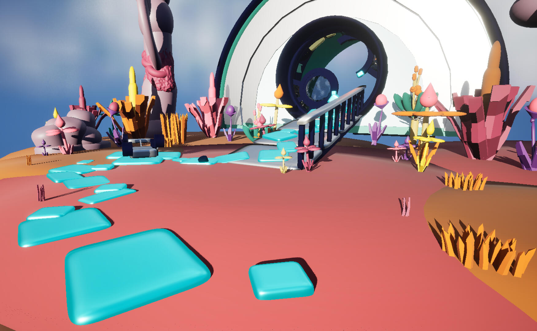 A goopy alien has invaded the spaceship of a stranded astronaut!