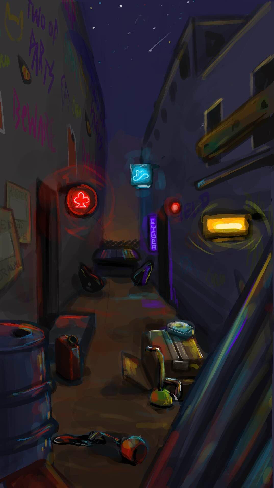 Alleyway concept art