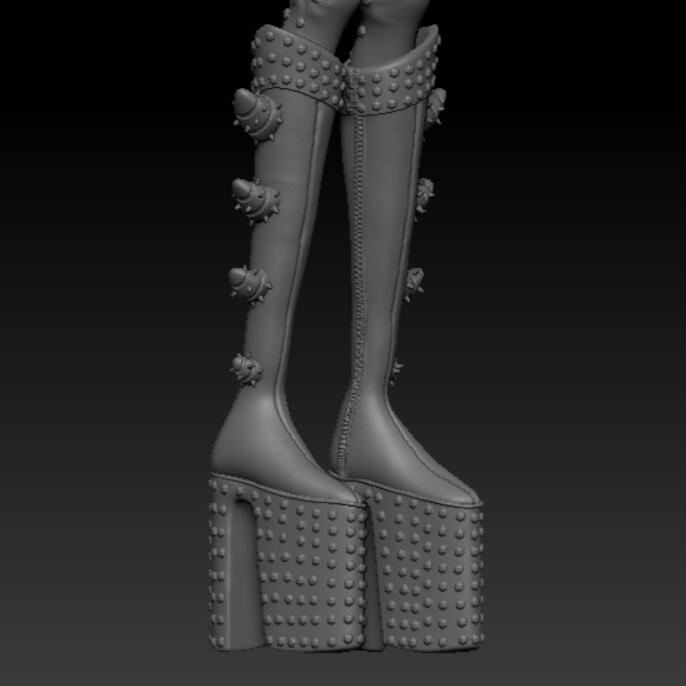 Final Costume Sculpt - Boots