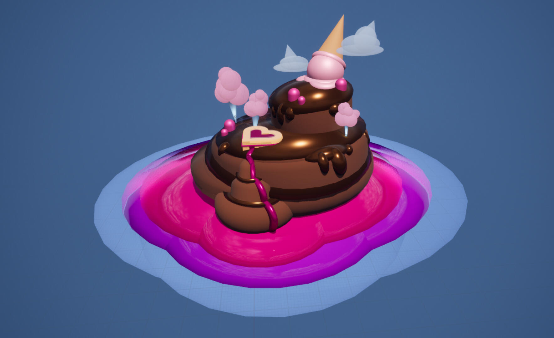A sweet "desserted" island