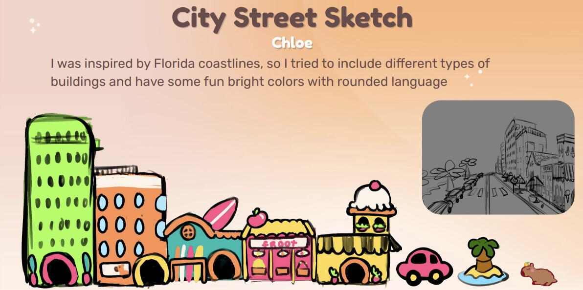 Concept sketches and references