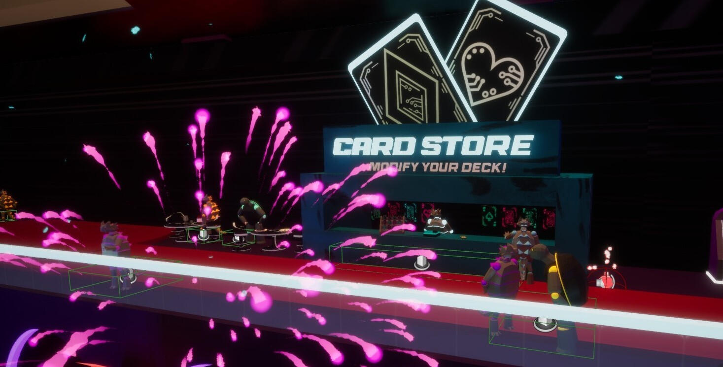Card Shop on second floor