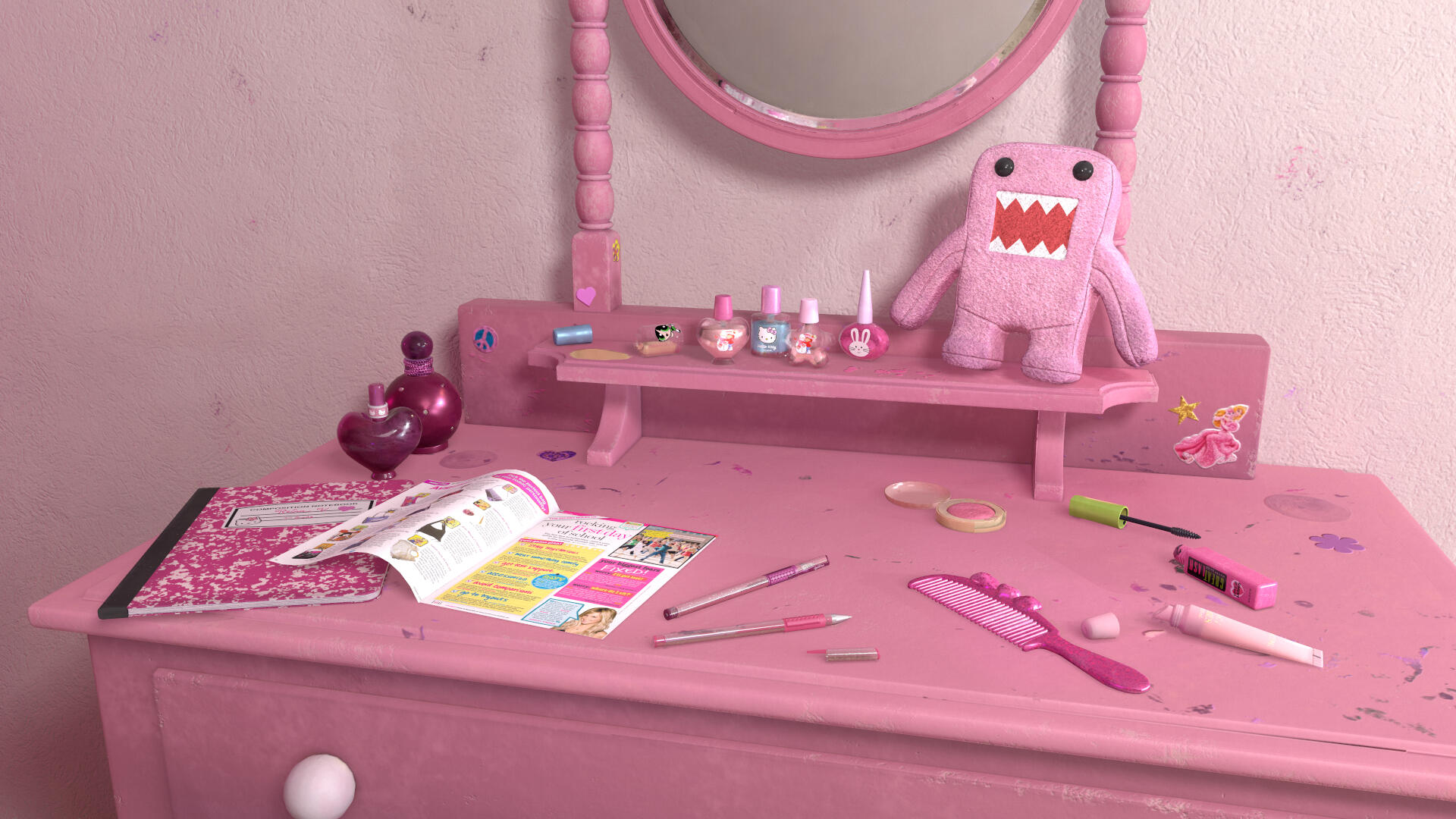 Lighting and render in Marmoset